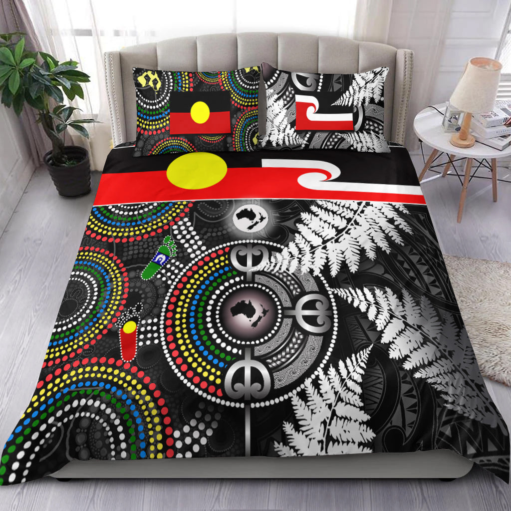 Aboriginal And Maori Bedding Set Culture Style - Vibe Hoodie Shop