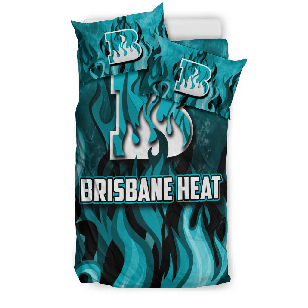 Brisbane Heat Bedding Set Cricket Special Style - Vibe Hoodie Shop