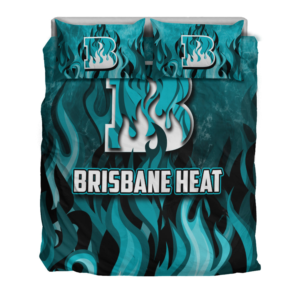 Brisbane Heat Bedding Set Cricket Special Style - Vibe Hoodie Shop