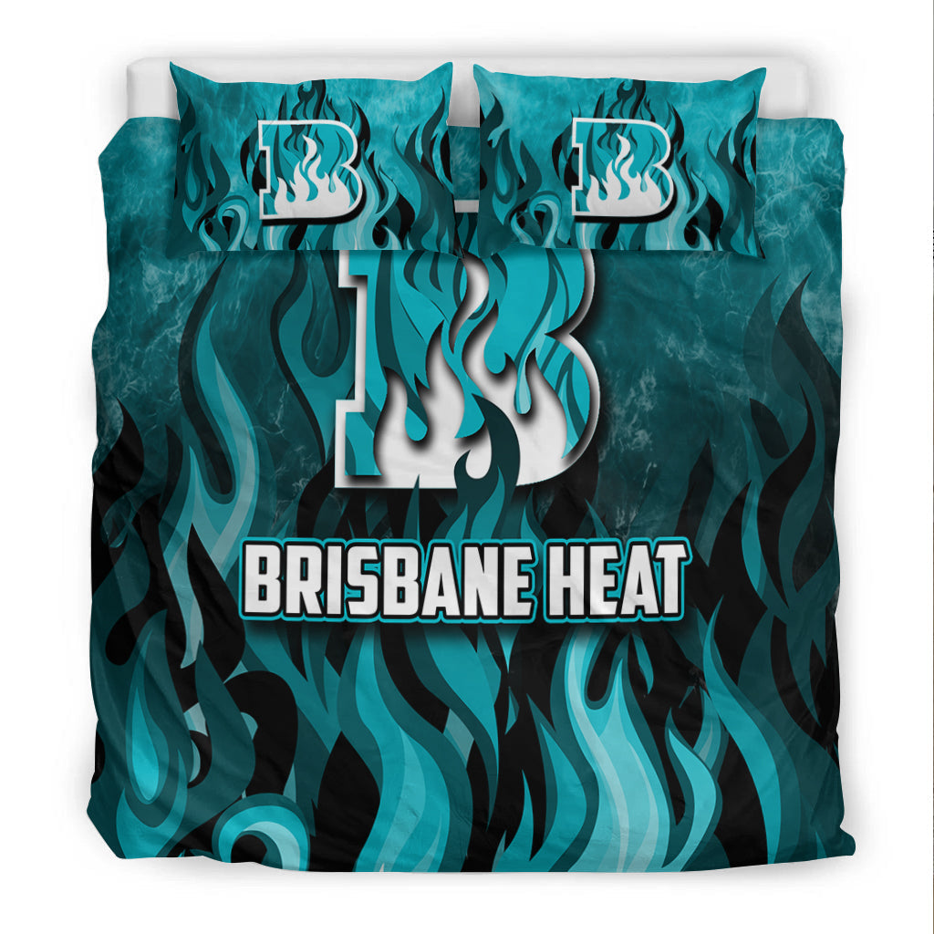 Brisbane Heat Bedding Set Cricket Special Style - Vibe Hoodie Shop