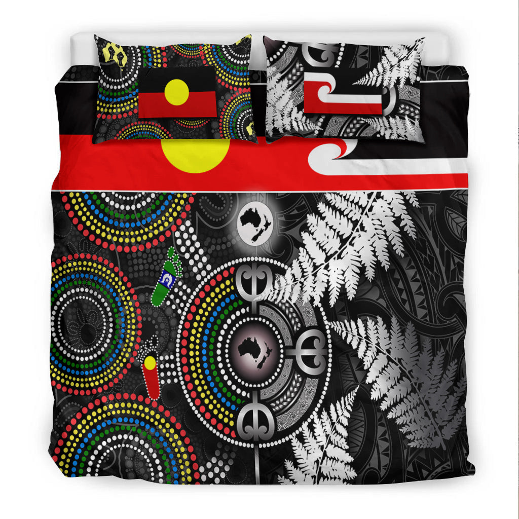 Aboriginal And Maori Bedding Set Culture Style - Vibe Hoodie Shop