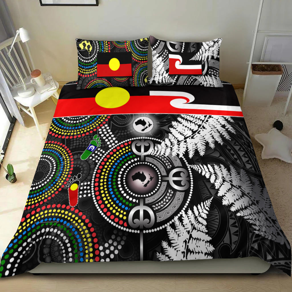 Aboriginal And Maori Bedding Set Culture Style - Vibe Hoodie Shop