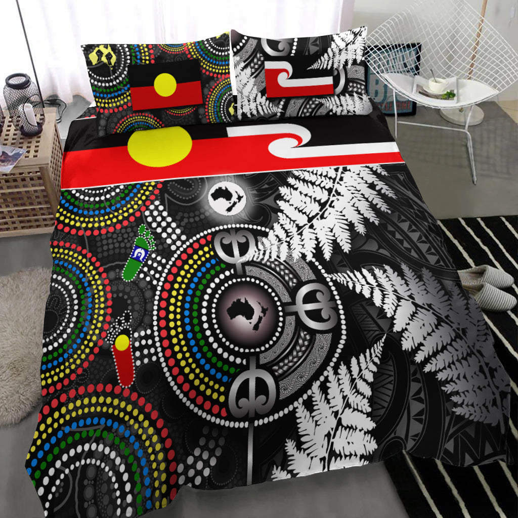 Aboriginal And Maori Bedding Set Culture Style - Vibe Hoodie Shop