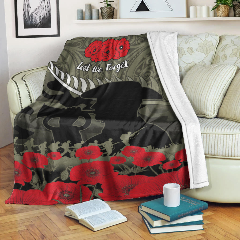 New Zealand ANZAC 2022 Premium Blanket Maori Camouflage - Vibe Hoodie Shop