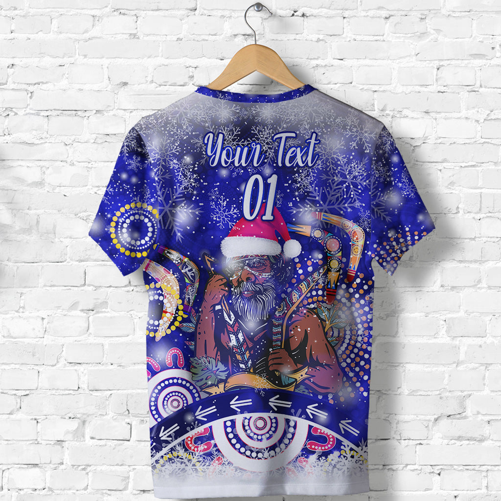 (Custom Personalised) Australian Boomerang Indigenous Vibes Christmas T shirt Original Style - Blue - Vibe Hoodie Shop