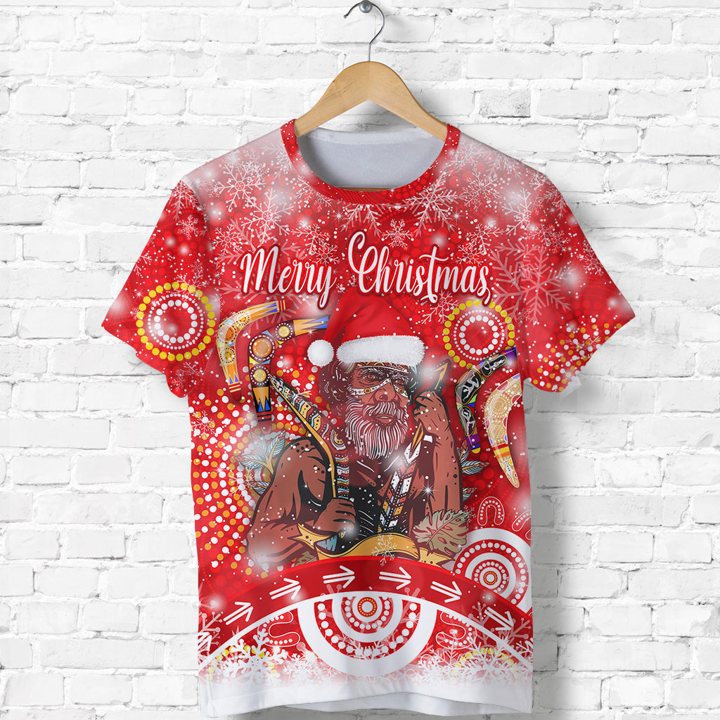 Australia Boomerang Indigenous Vibes Christmas T shirt Original Style - Red - Vibe Hoodie Shop