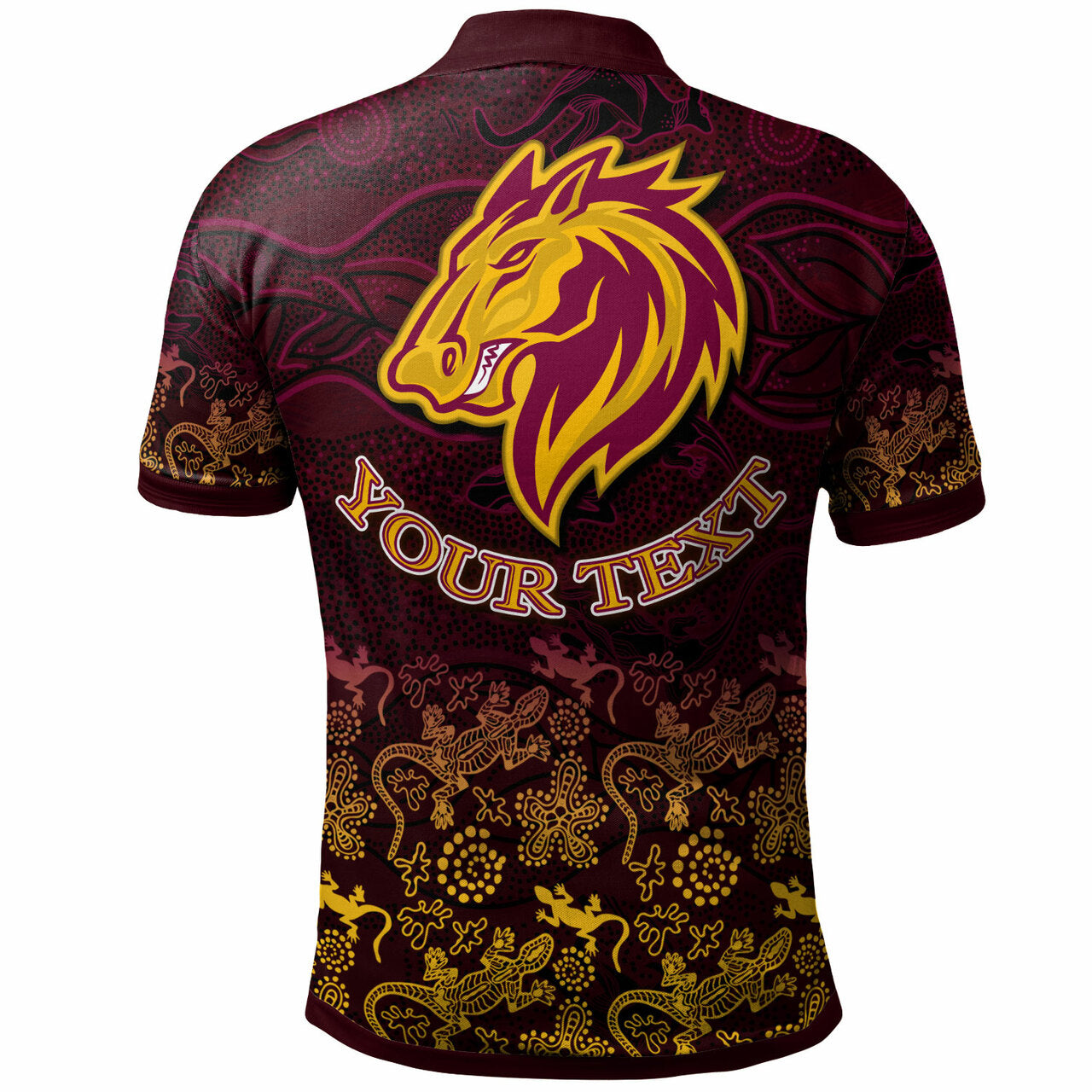 Broncos Rugby Polo Shirt - Custom Broncos Animals In Aboriginal Art Polo Shirt LT10 - Vibe Hoodie Shop