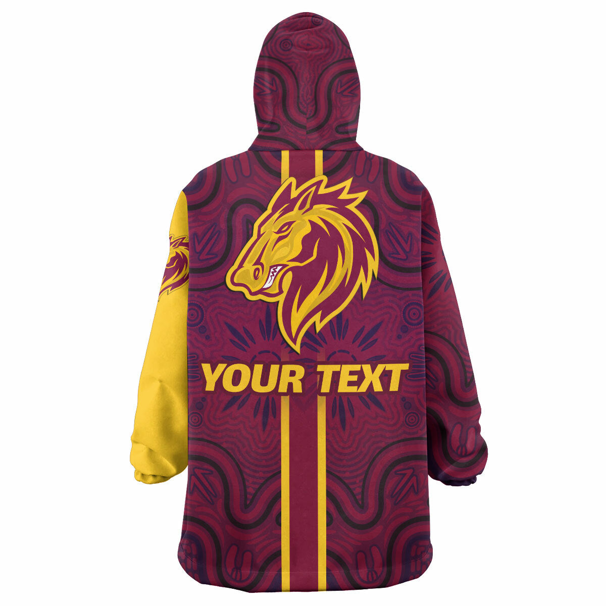 Broncos Rugby Snug Hoodie - Custom Broncos Logo Aboriginal Indigenous Sport Style Wearable Blanket Hoodie RLT14 - Vibe Hoodie Shop