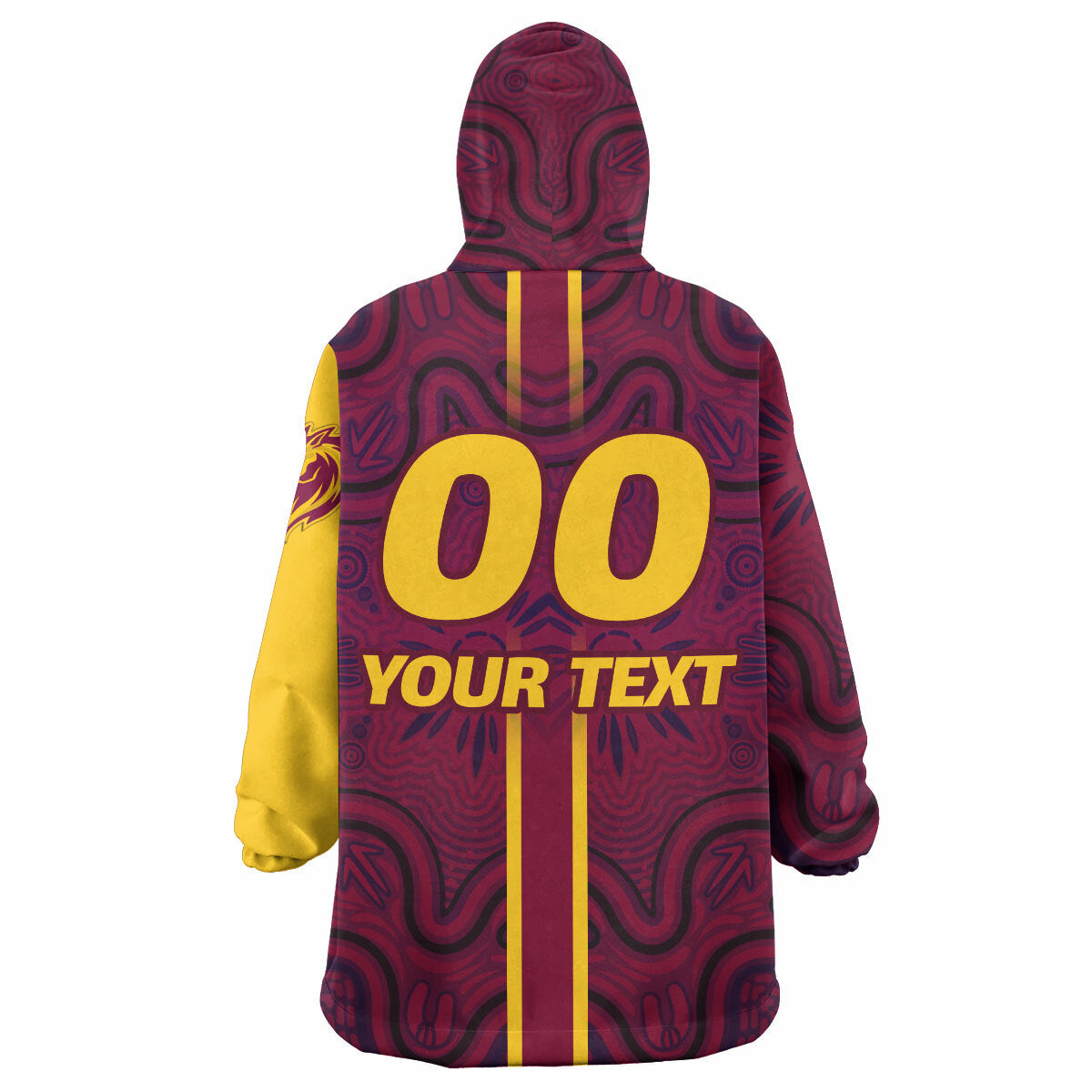 Broncos Rugby Snug Hoodie - Custom Broncos Logo Aboriginal Indigenous Sport Style Wearable Blanket Hoodie RLT14 - Vibe Hoodie Shop