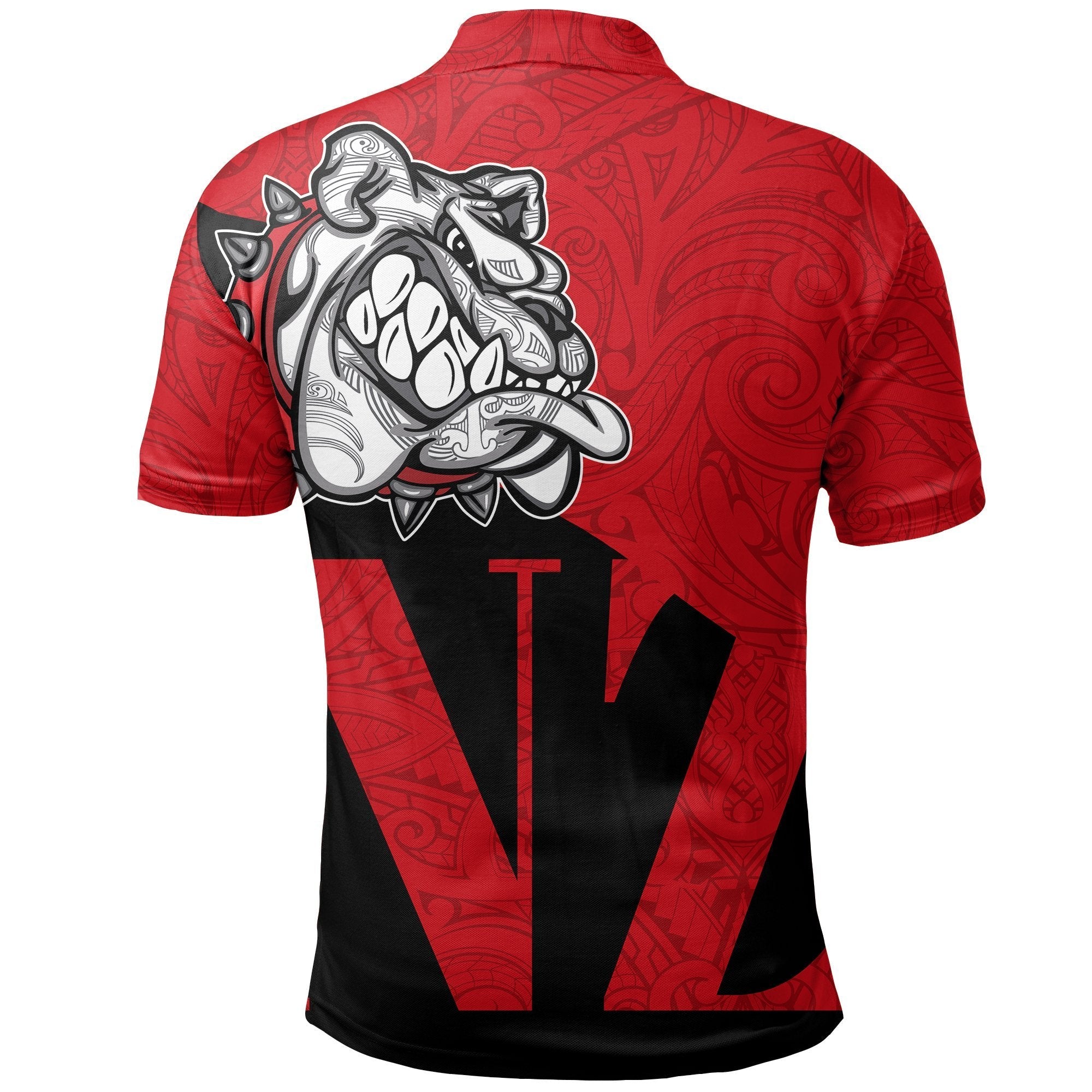 New Zealand Maori Polo Shirt, Maori Bulldog Golf Shirts - Vibe Hoodie Shop