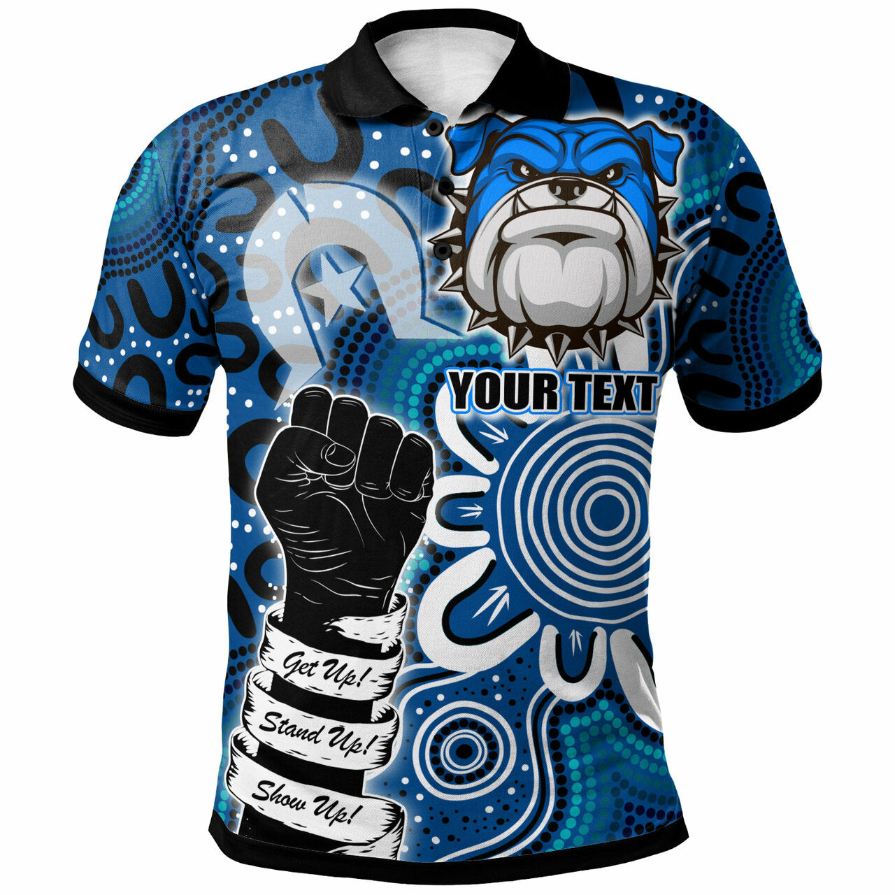 Bulldogs Rugby NAIDOC Week Bulldogs Esport Mascot Polo Shirt RLT12 - Vibe Hoodie Shop