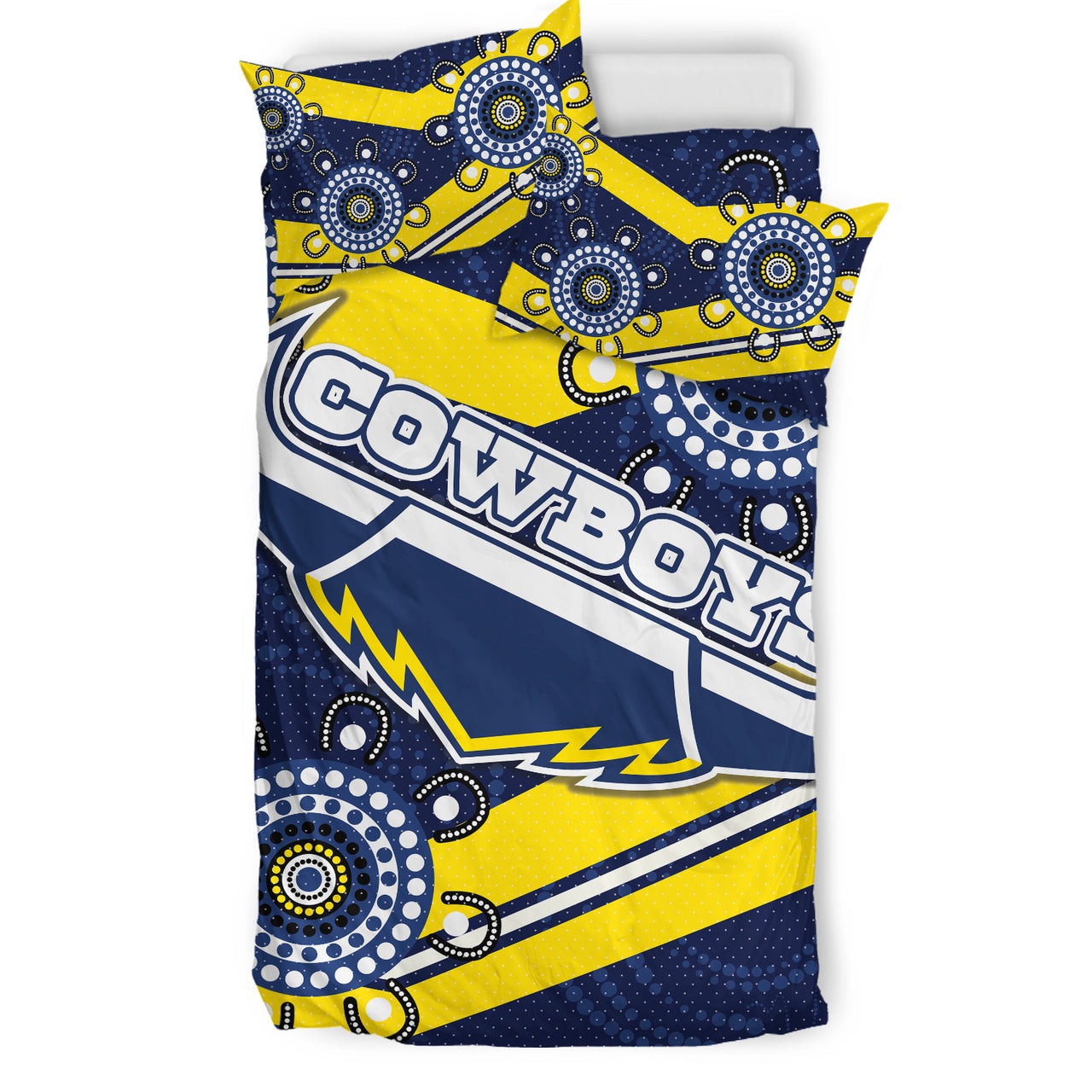 Cowboys Rugby Bedding Set - Custom Aussie Cowboys Bedding Set RLT13 - Vibe Hoodie Shop
