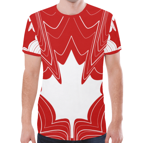 Canada Maple Leaf New All Over Print T shirt - Vibe Hoodie Shop