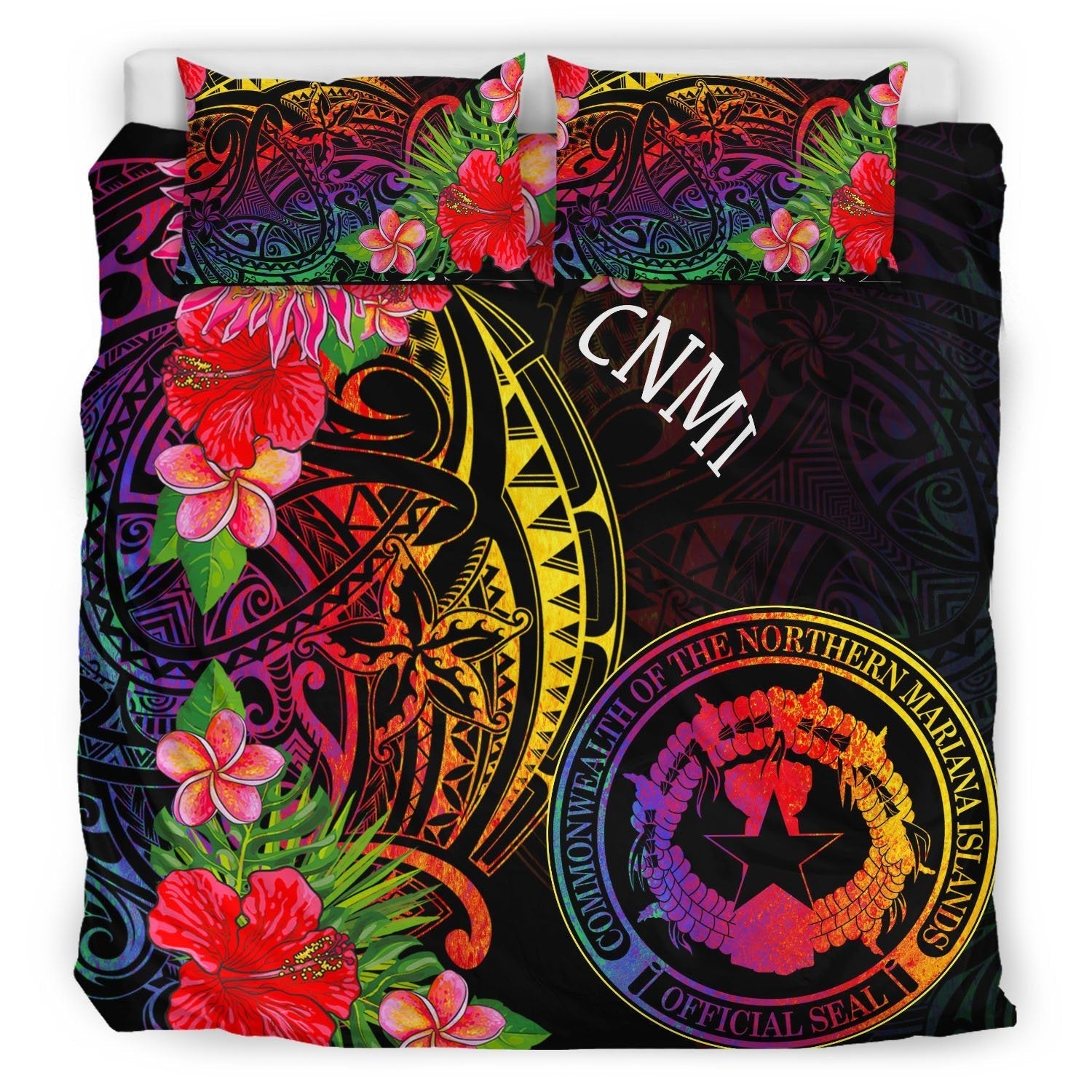 Northern Mariana Islands Bedding Set - Tropical Hippie Style - Vibe Hoodie Shop