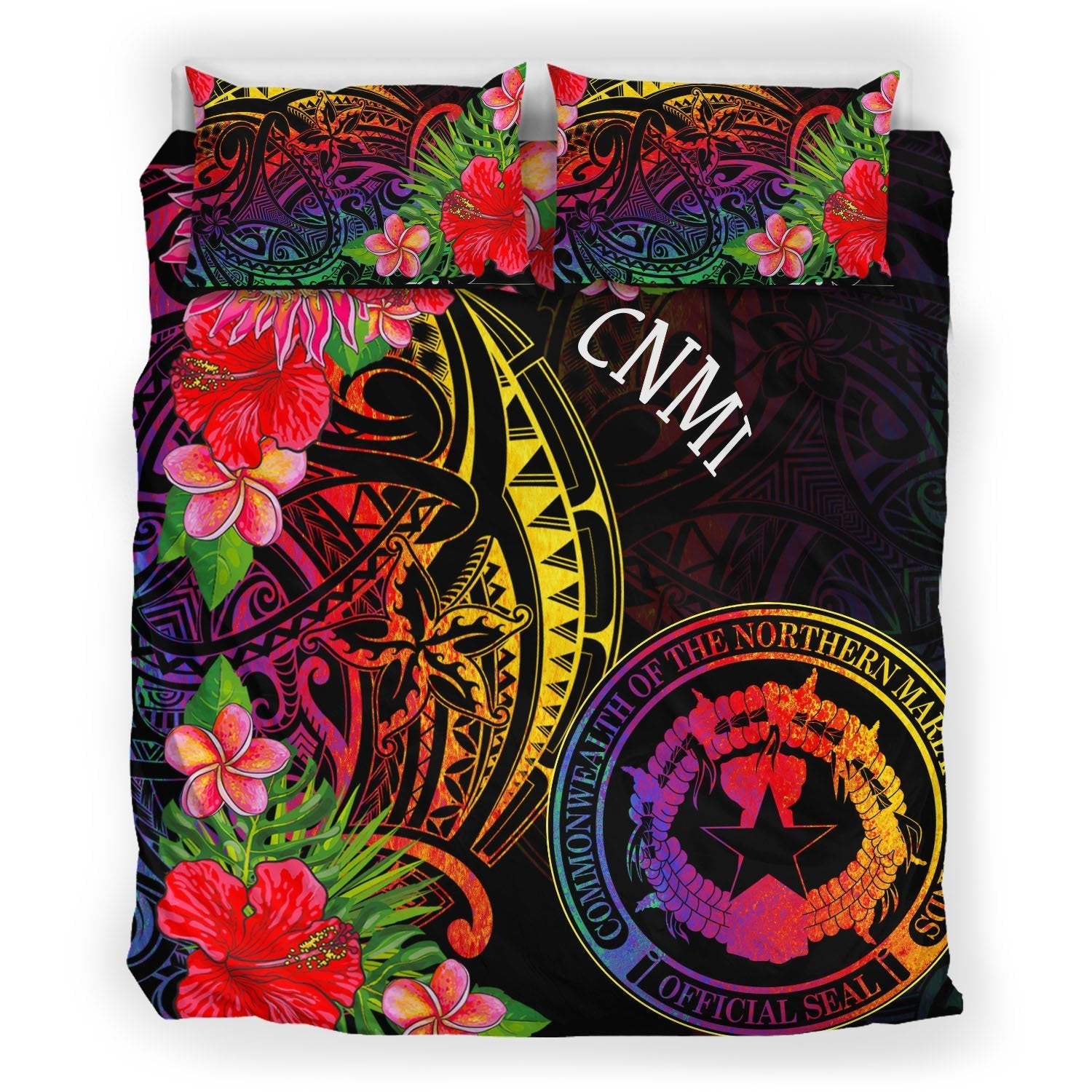 Northern Mariana Islands Bedding Set - Tropical Hippie Style - Vibe Hoodie Shop