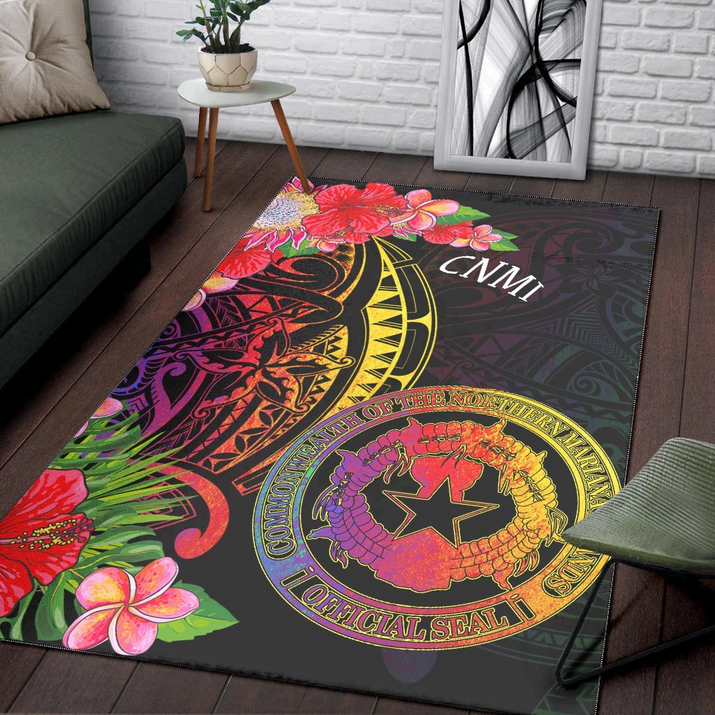 Northern Mariana Islands Area Rug - Tropical Hippie Style - Vibe Hoodie Shop