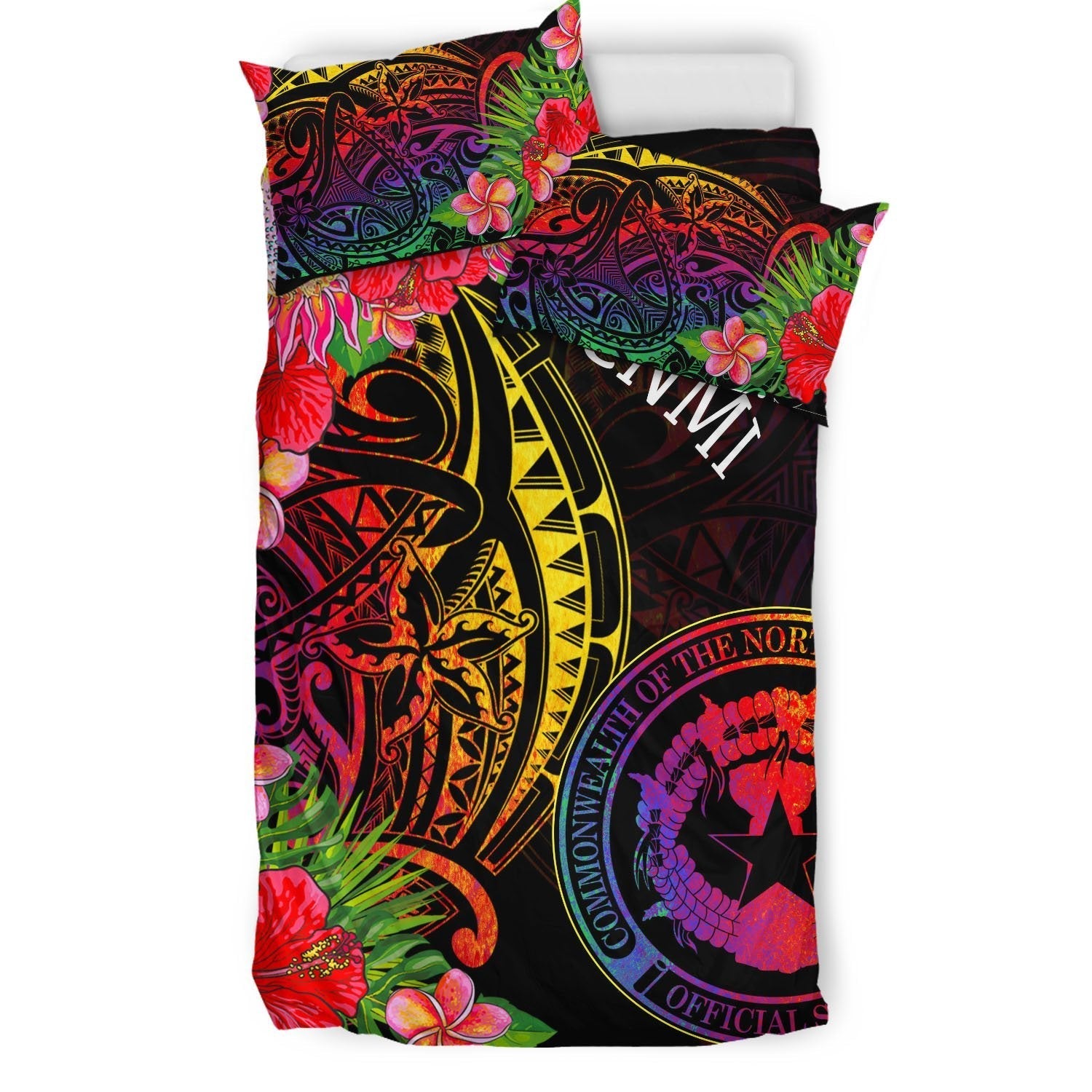 Northern Mariana Islands Bedding Set - Tropical Hippie Style - Vibe Hoodie Shop