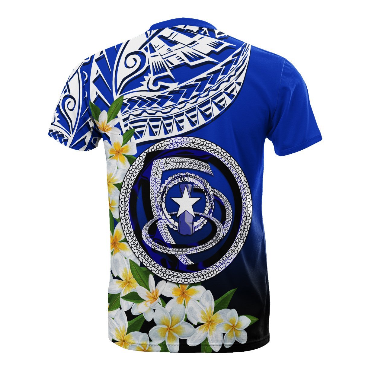 Vibe Hoodie Northern Mariana Islands T shirt - Polynesian Plumeria Pattern - Vibe Hoodie Shop