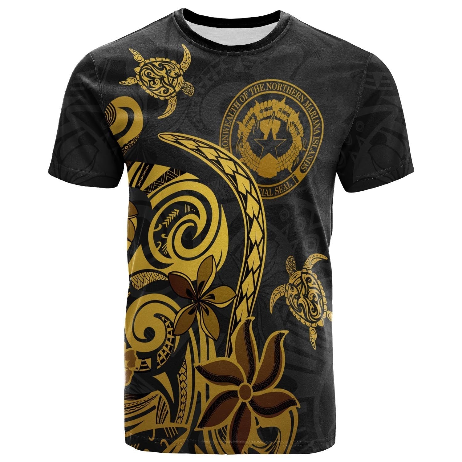 Northern Mariana Islands Custom PersonalisedT shirt - Folk Style - Vibe Hoodie Shop