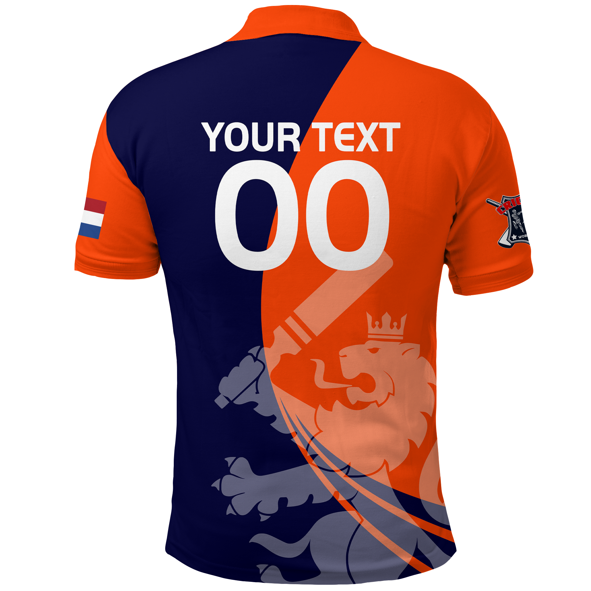 (Custom Personalised) Netherlands Cricket T20 World Cup Men's Polo Shirt - - Vibe Hoodie Shop