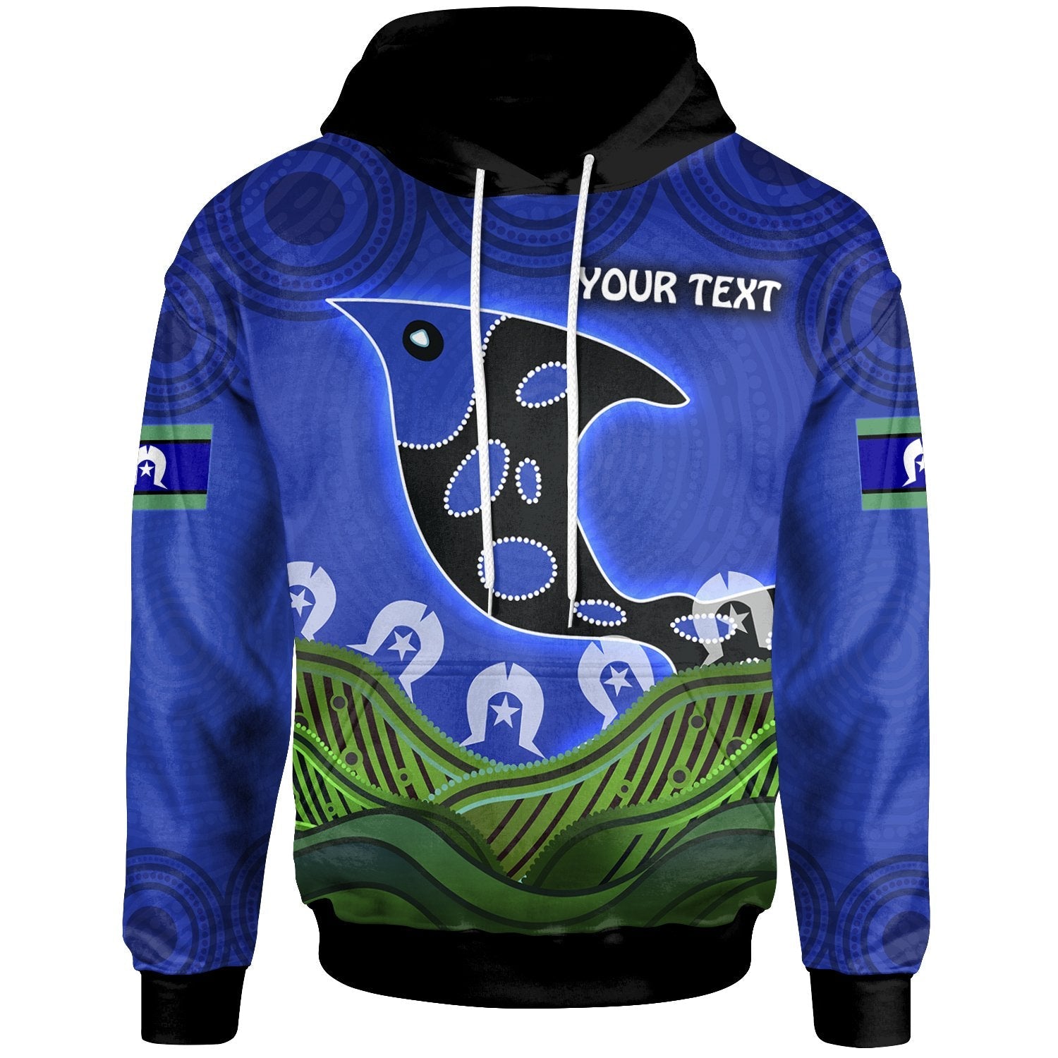 Personalised Hoodie - Torres Strait Dot Patterns - Vibe Hoodie Shop