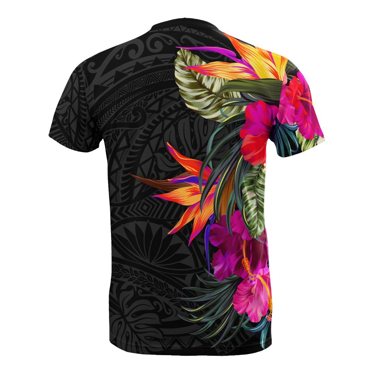 Vibe Hoodie Polynesian Custom Personalised T shirt - Hibiscus Pattern - Vibe Hoodie Shop