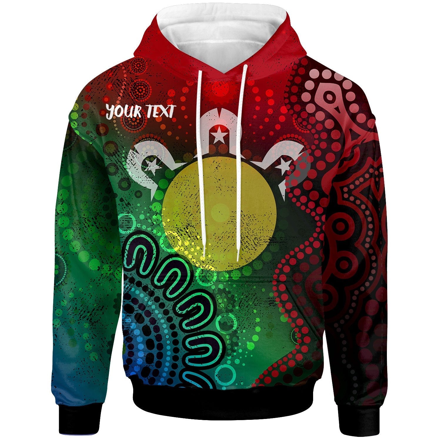 NAIDOC Week Personalised Hoodie - Inspiration Of Indigenous Art - Vibe Hoodie Shop