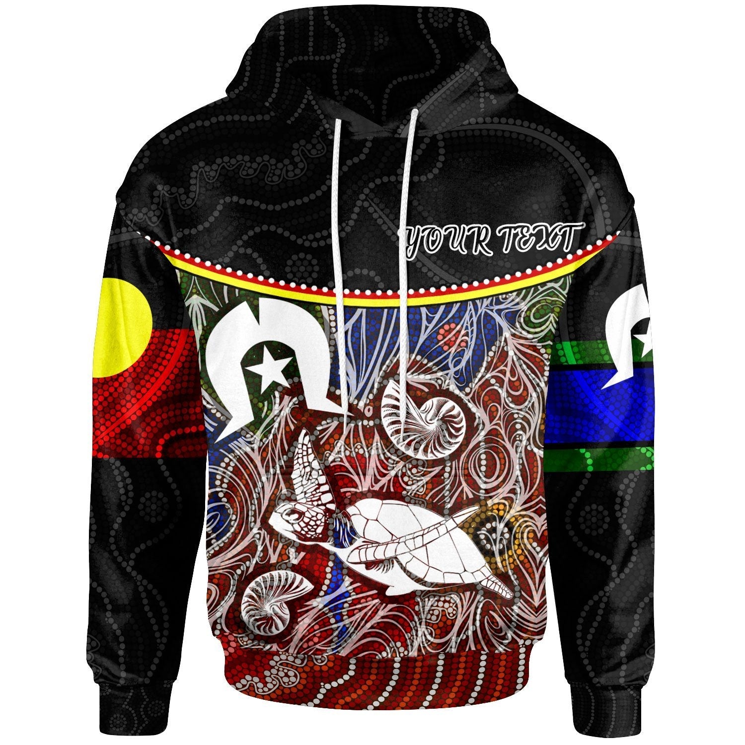 Personalised Hoodie - Aboriginal Dot In NAIDOC Week 20022 Style - Vibe Hoodie Shop