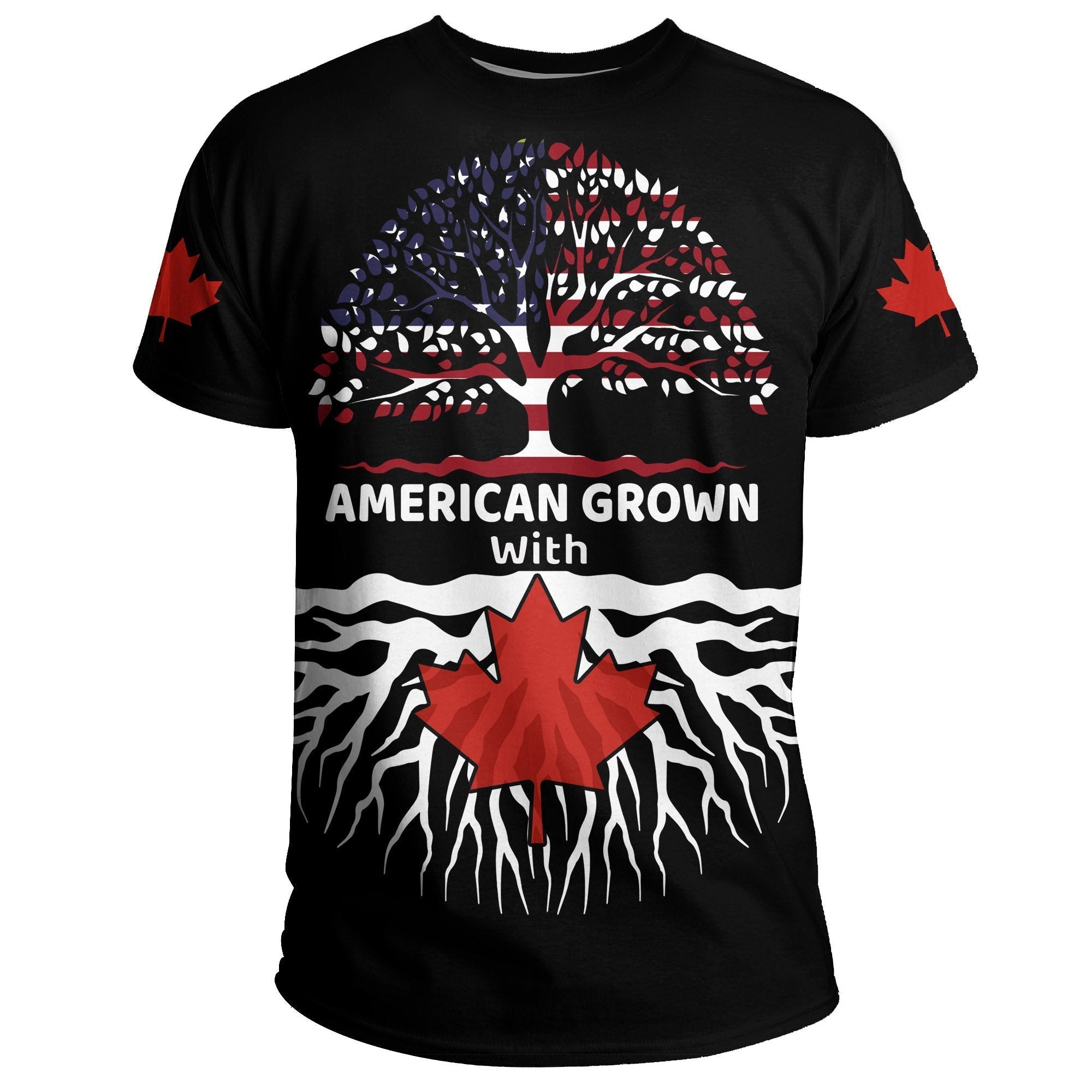 Canada T shirt - American Roots - Vibe Hoodie Shop