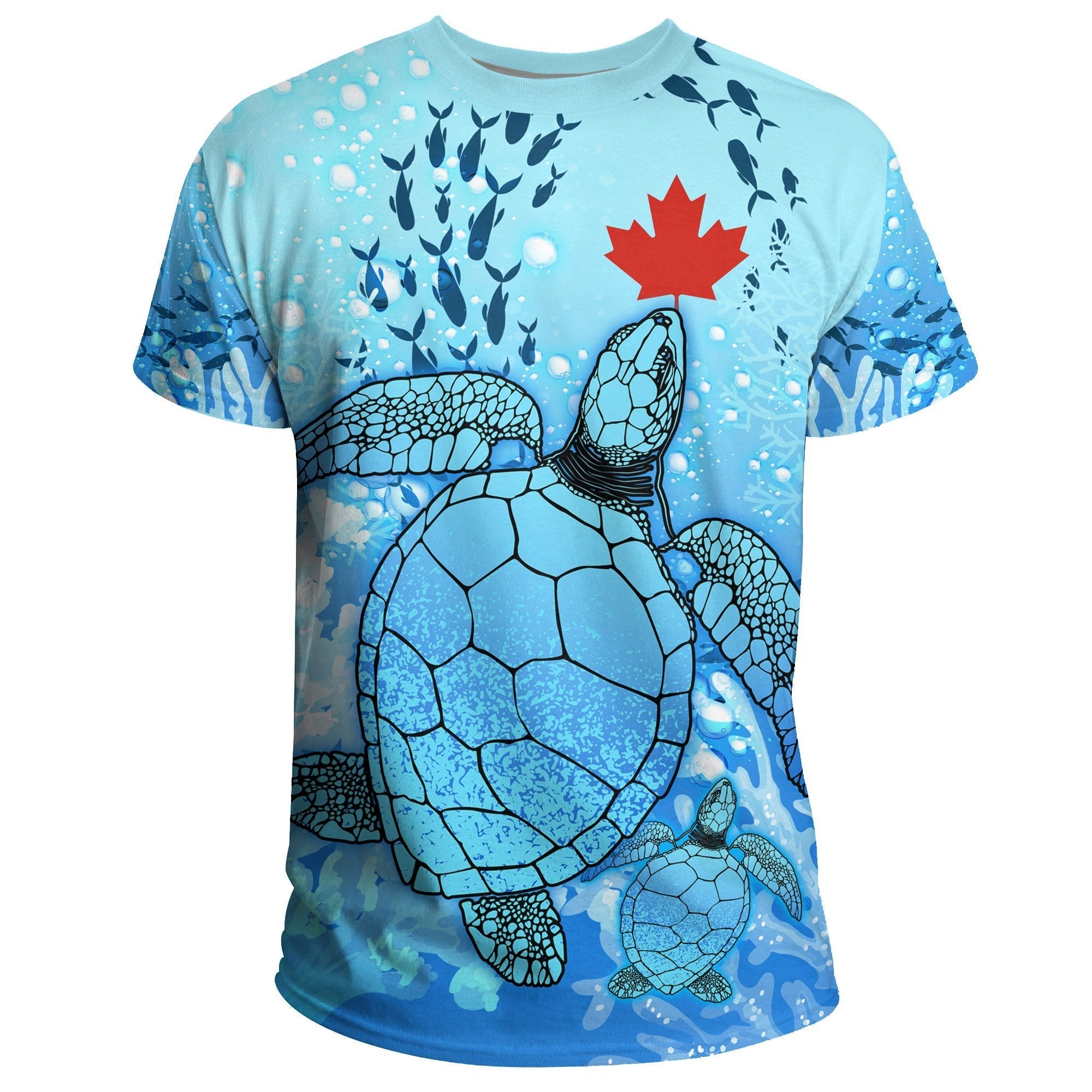 Canada T shirt Ocean Life (Women's/Men's) - Vibe Hoodie Shop