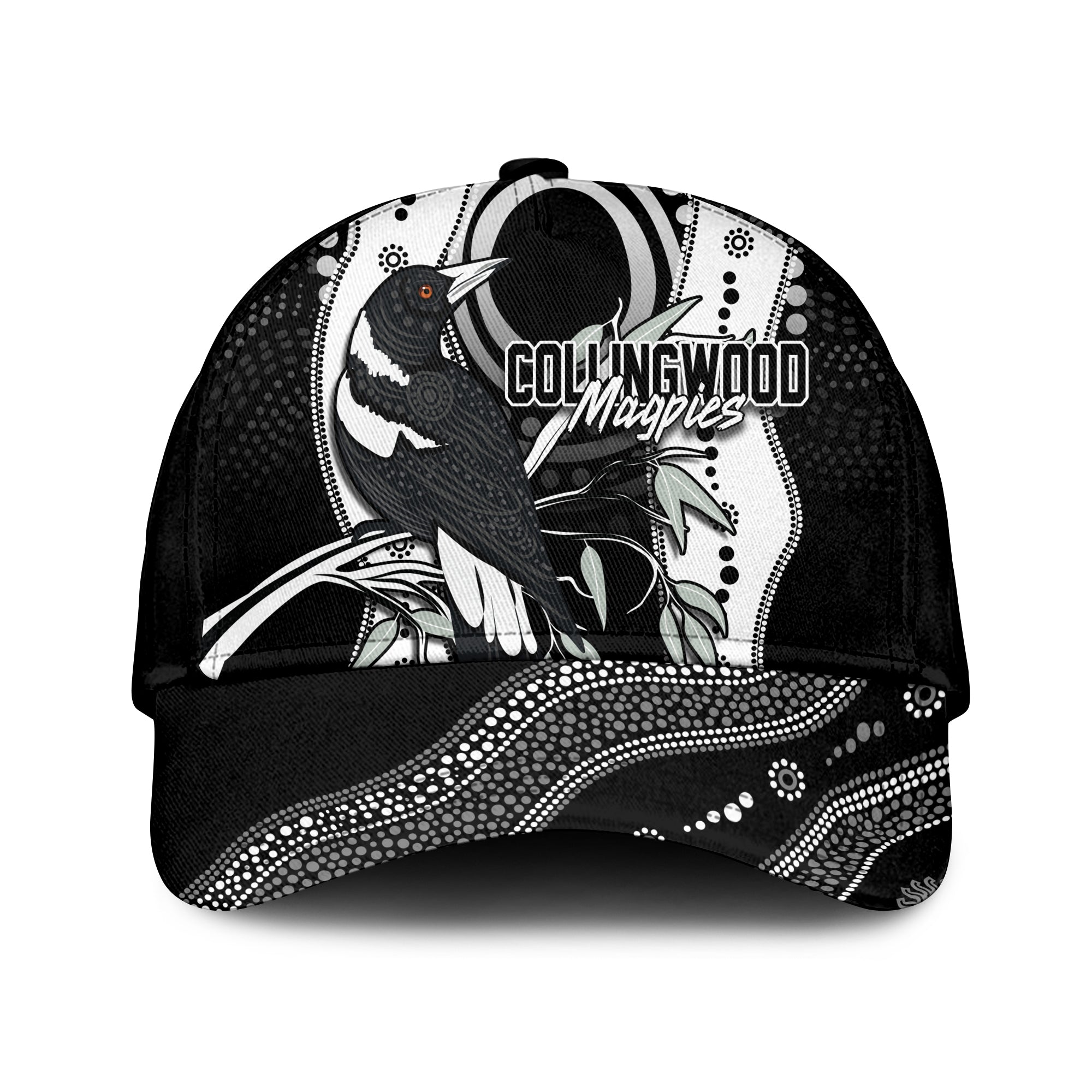 Collingwood Magpies Aboriginal Classic Cap Artsy Vibes - Vibe Hoodie Shop