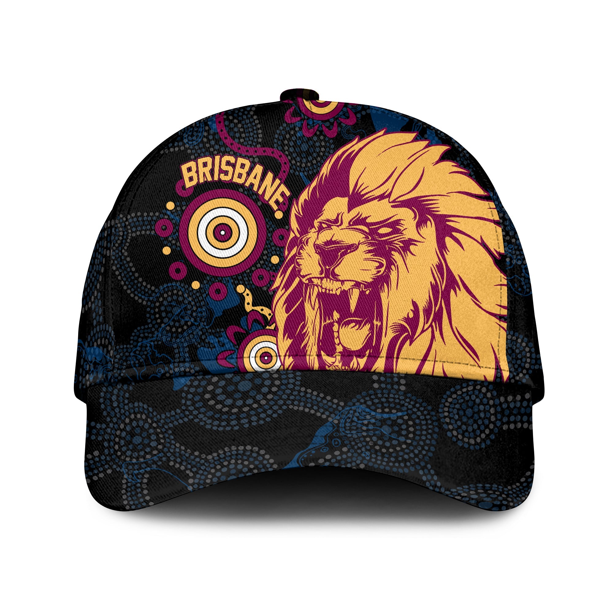 Brisbane Aboriginal Classic Cap Roaring Lions - Vibe Hoodie Shop