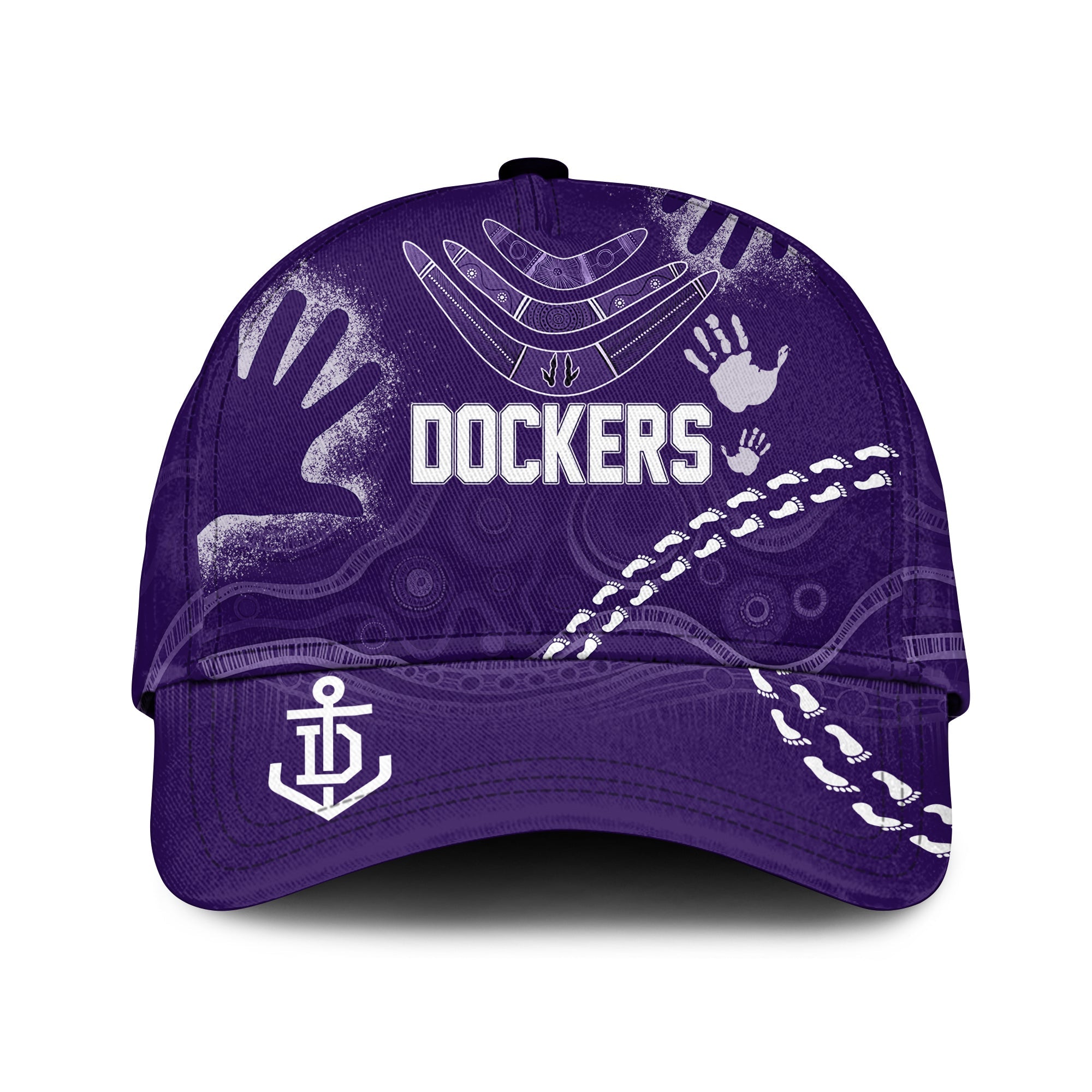 Freo Dockers Aboriginal Classic Cap Purple Tsunami - Vibe Hoodie Shop