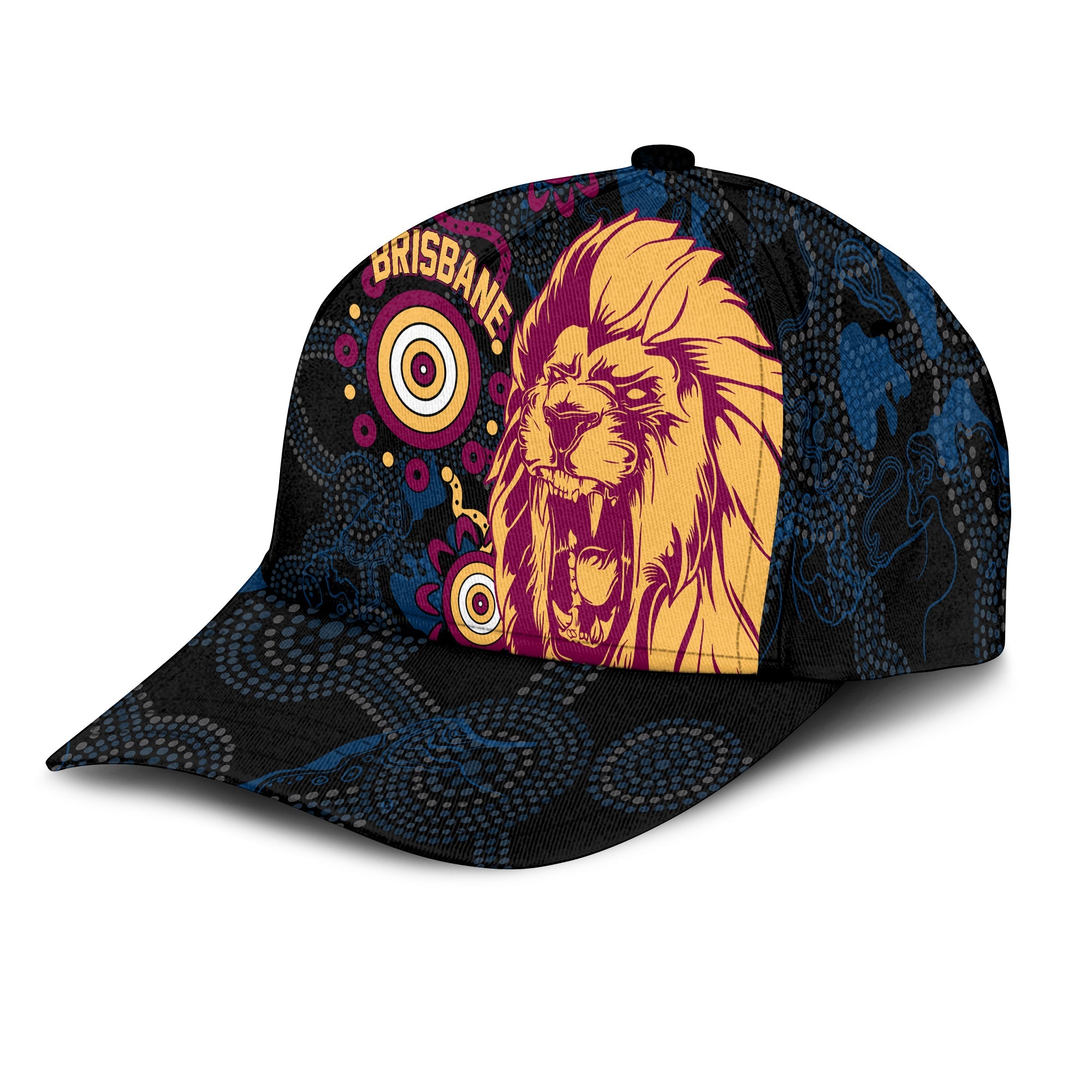 Brisbane Aboriginal Classic Cap Roaring Lions - Vibe Hoodie Shop