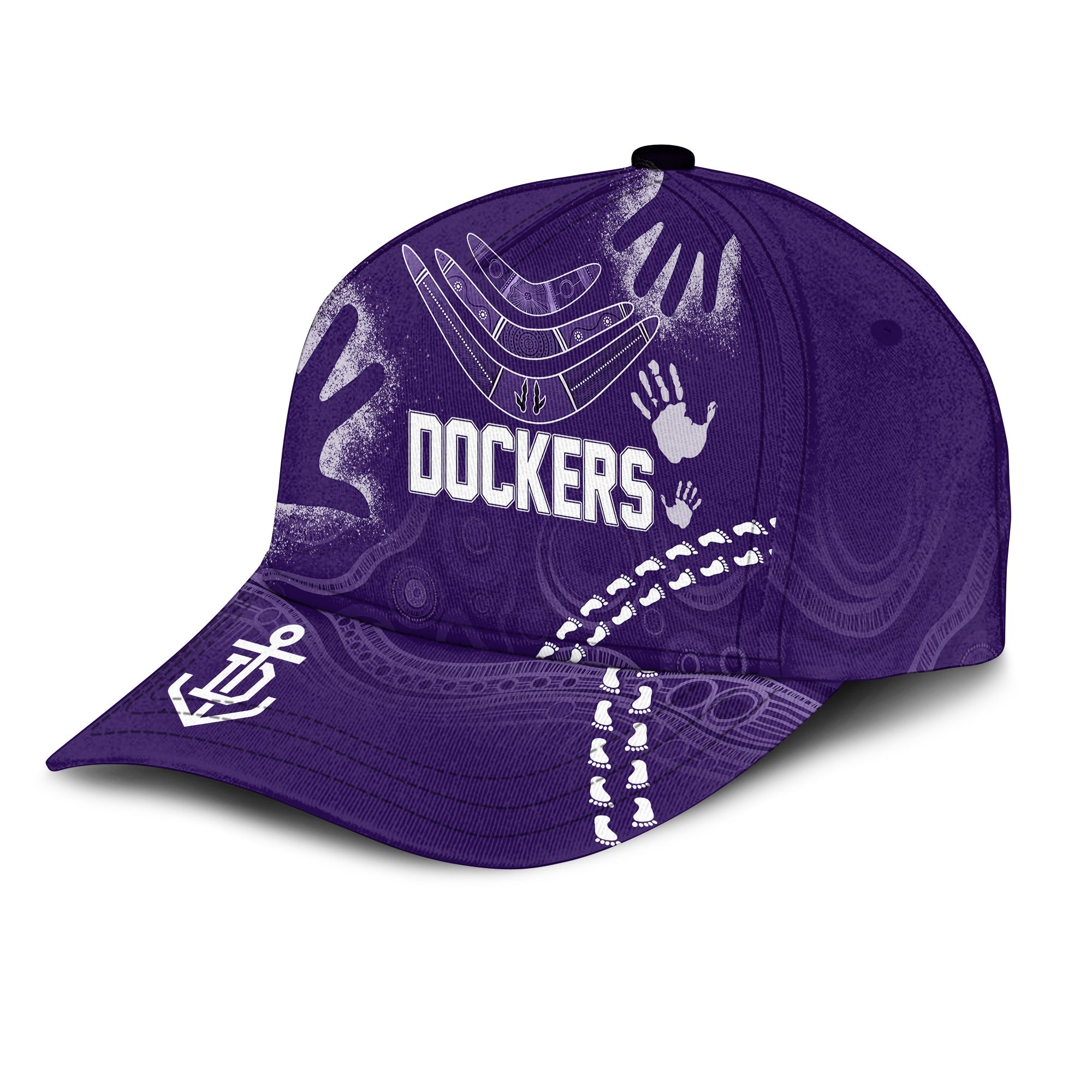 Freo Dockers Aboriginal Classic Cap Purple Tsunami - Vibe Hoodie Shop