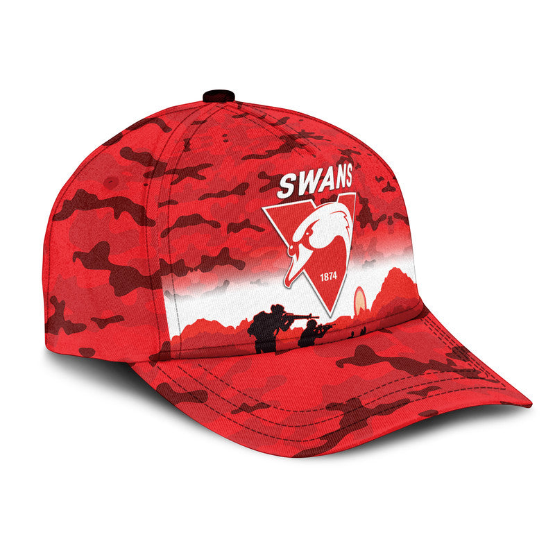 (Custom Personalised) Sydney Swans ANZAC AFL Classic Cap Simple Style - Vibe Hoodie Shop