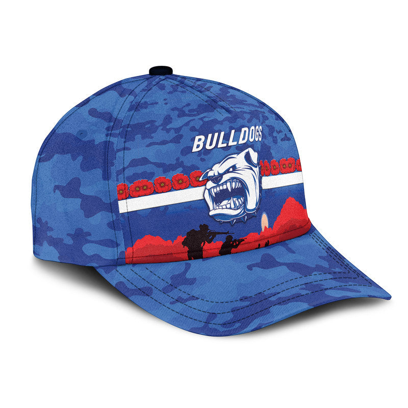 (Custom Personalised) Western Bulldogs ANZAC AFL Classic Cap Simple Style - Vibe Hoodie Shop