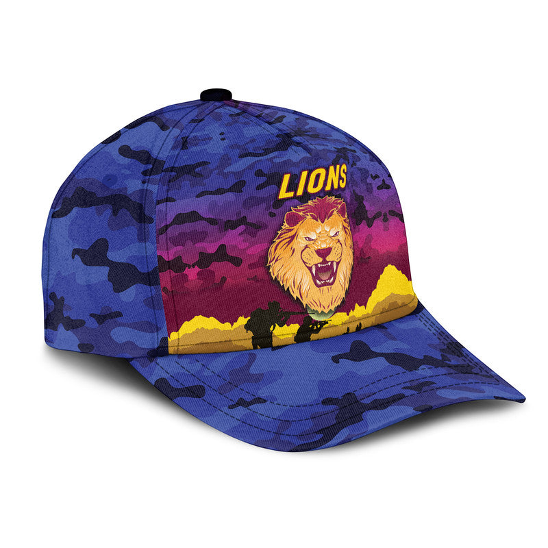 (Custom Personalised) Brisbane Lions ANZAC AFL Classic Cap Simple Style - Vibe Hoodie Shop