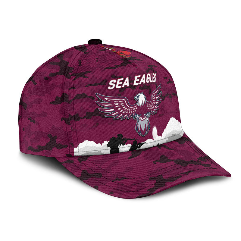 Manly Warringah Sea Eagles ANZAC 2022 NRL Classic Cap Simple Style - Vibe Hoodie Shop