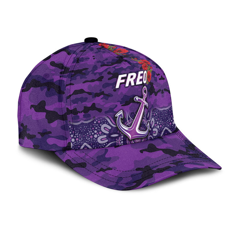 (Custom Personalised) Fremantle Dockers ANZAC AFL Classic Cap Freo Indigenous Vibes - Vibe Hoodie Shop