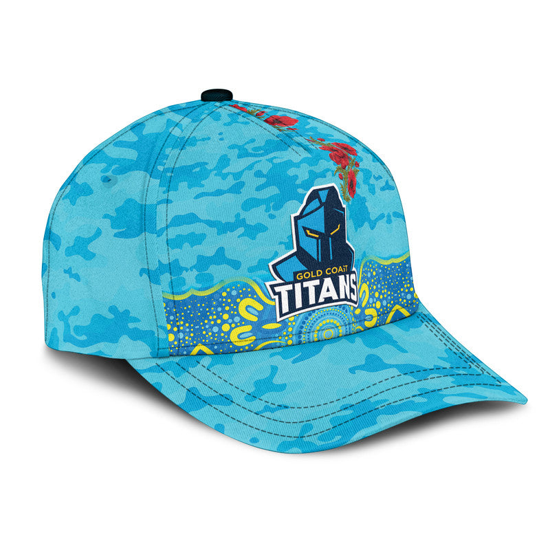 Gold Coast Titans ANZAC 2022 NRL Classic Cap Indigenous Vibes - Vibe Hoodie Shop