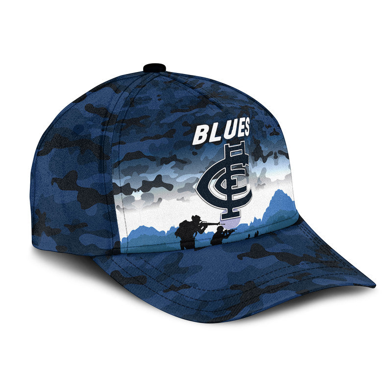 Carlton Blues ANZAC AFL Classic Cap Simple Style - Vibe Hoodie Shop