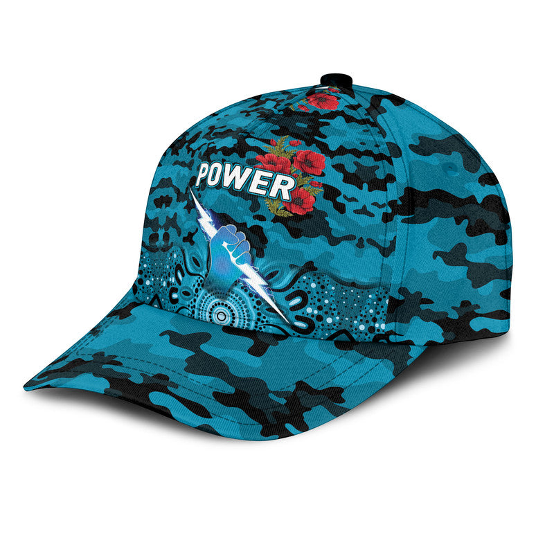 Port Adelaide Power ANZAC AFL Classic Cap Indigenous Vibes - Vibe Hoodie Shop