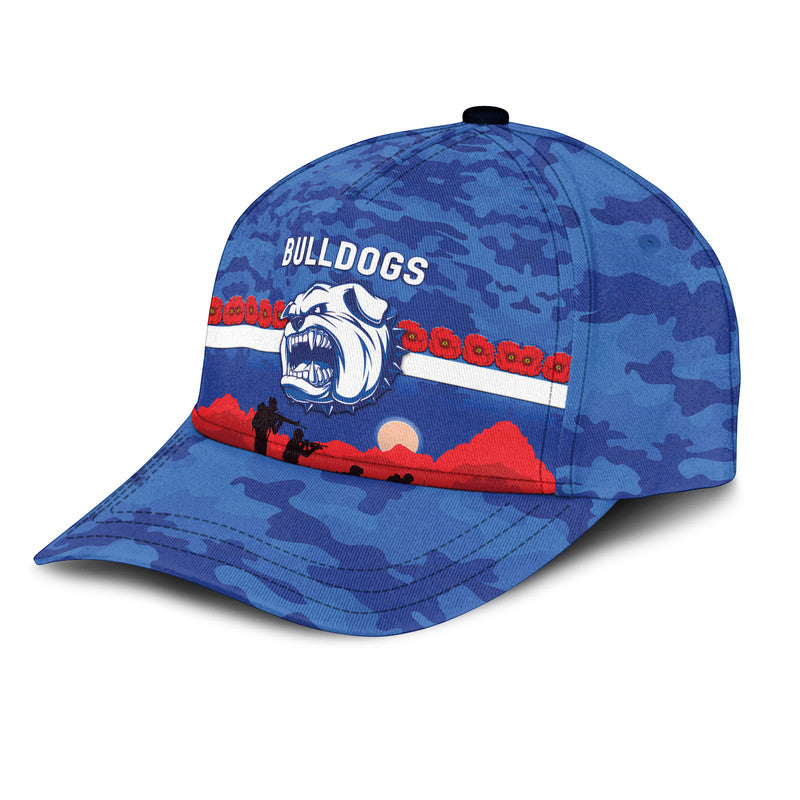 (Custom Personalised) Western Bulldogs ANZAC AFL Classic Cap Simple Style - Vibe Hoodie Shop