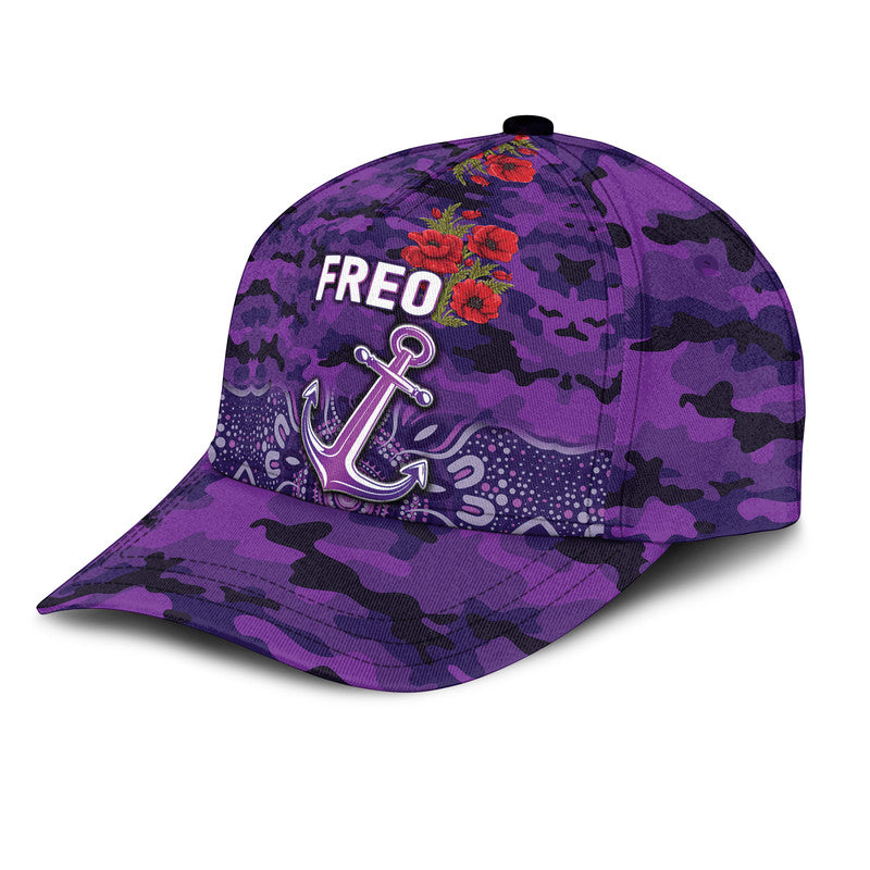 (Custom Personalised) Fremantle Dockers ANZAC AFL Classic Cap Freo Indigenous Vibes - Vibe Hoodie Shop