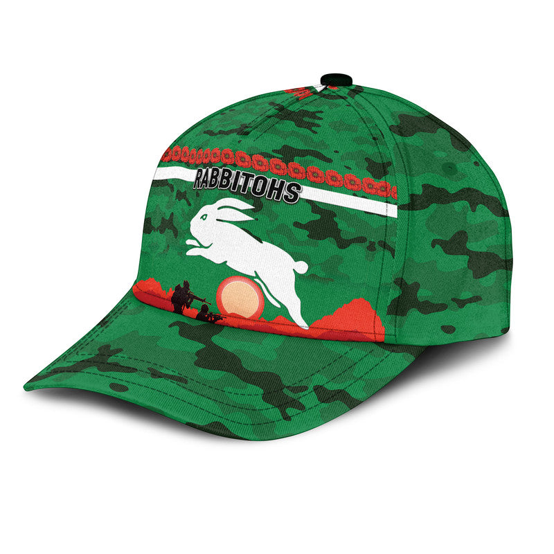 South Sydney Rabbitohs ANZAC 2022 NRL Classic Cap Simple Style - Green - Vibe Hoodie Shop