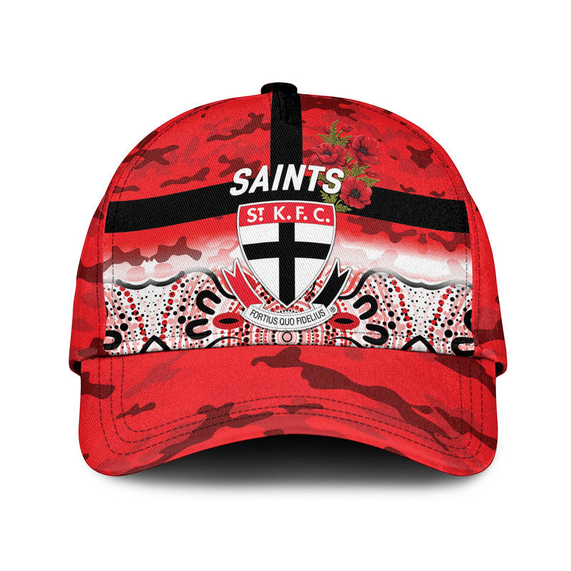 St Kilda Saints ANZAC AFL Classic Cap Indigenous Vibes - Vibe Hoodie Shop