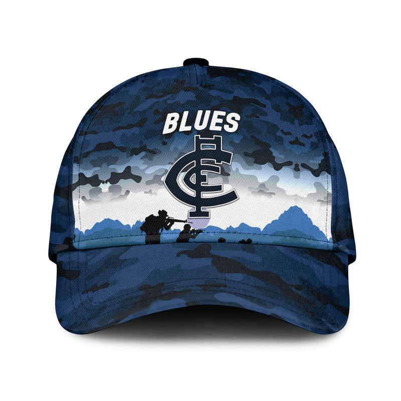 Carlton Blues ANZAC AFL Classic Cap Simple Style - Vibe Hoodie Shop