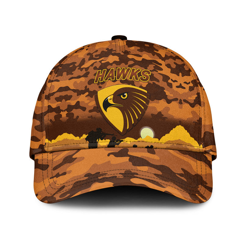 Hawthorn Hawks ANZAC AFL Classic Cap Simple Style - Vibe Hoodie Shop