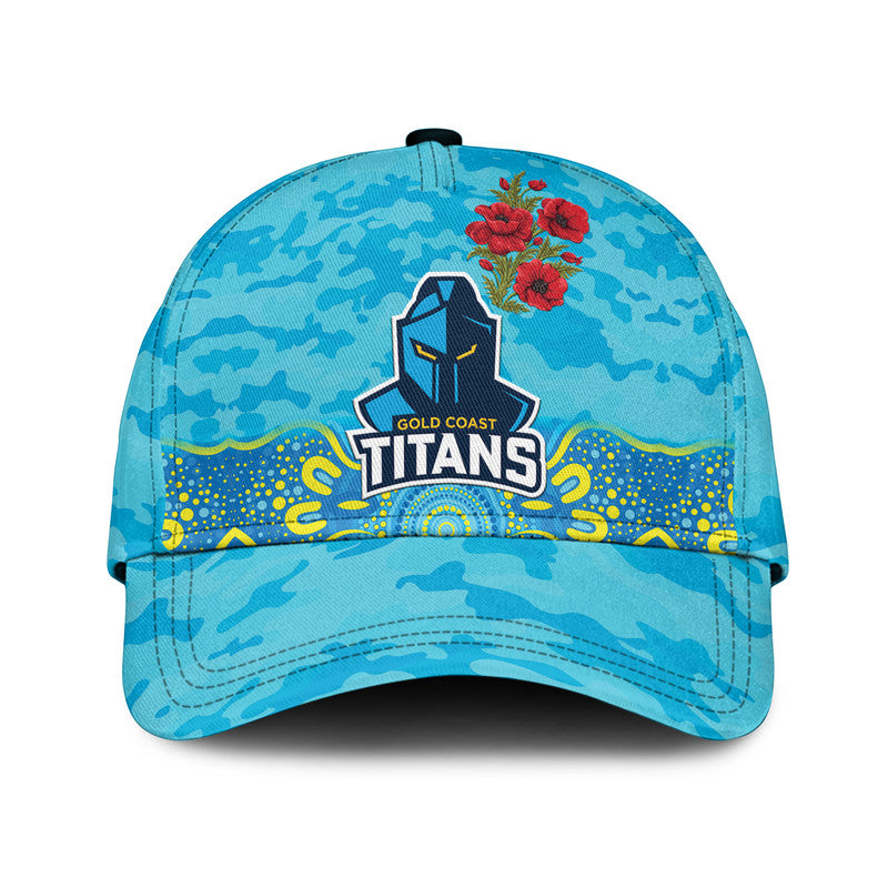 Gold Coast Titans ANZAC 2022 NRL Classic Cap Indigenous Vibes - Vibe Hoodie Shop